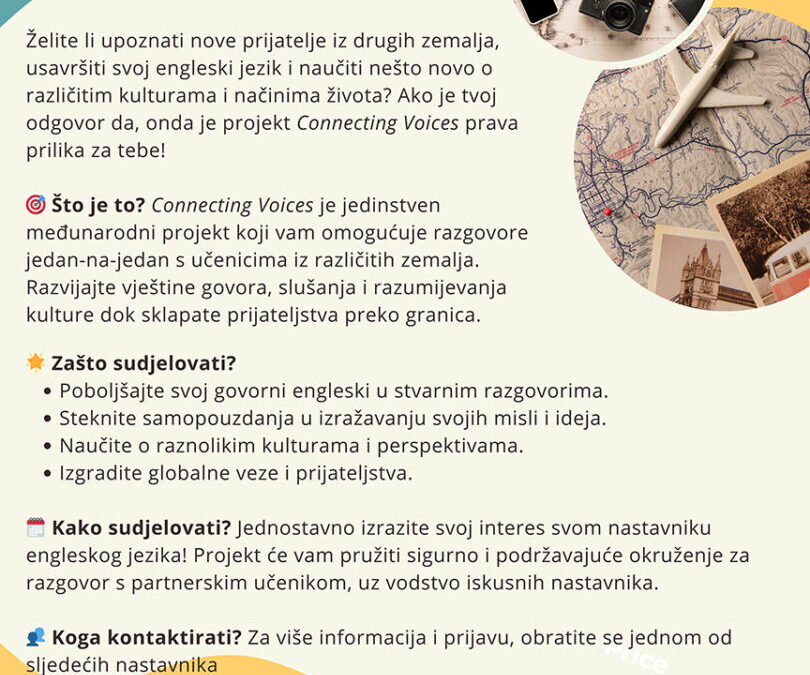 Connecting Voices – internacionalna suradnja kroz učenje jezika