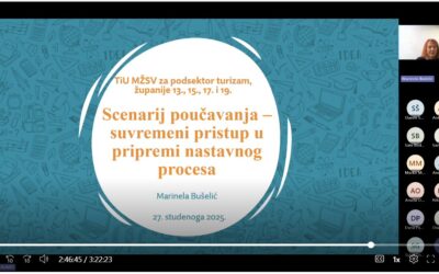 Predavanje na Međužupanijskom stručnom vijeću za sektor Turizam i ugostiteljstvo – podsektor Turizam